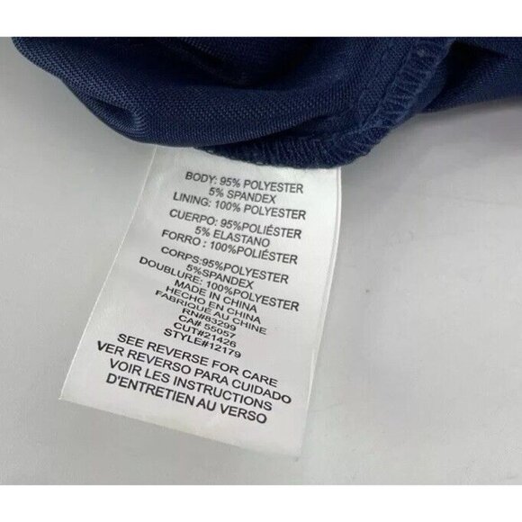 JUMP Women’s Navy Sleeveless Square Neck Short Party Sheath Dress Size 3/4 Event - Picture 6 of 14